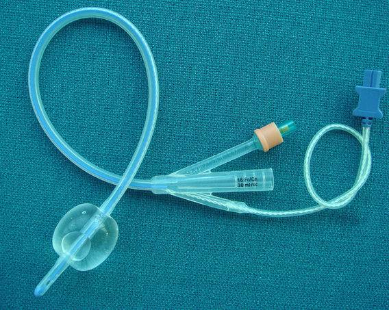 100% silicone foley catheter with temperature Sensor